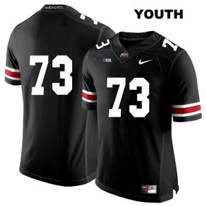 Youth NCAA Ohio State Buckeyes Michael Jordan #73 College Stitched No Name Authentic Nike White Number Black Football Jersey LR20J44ER